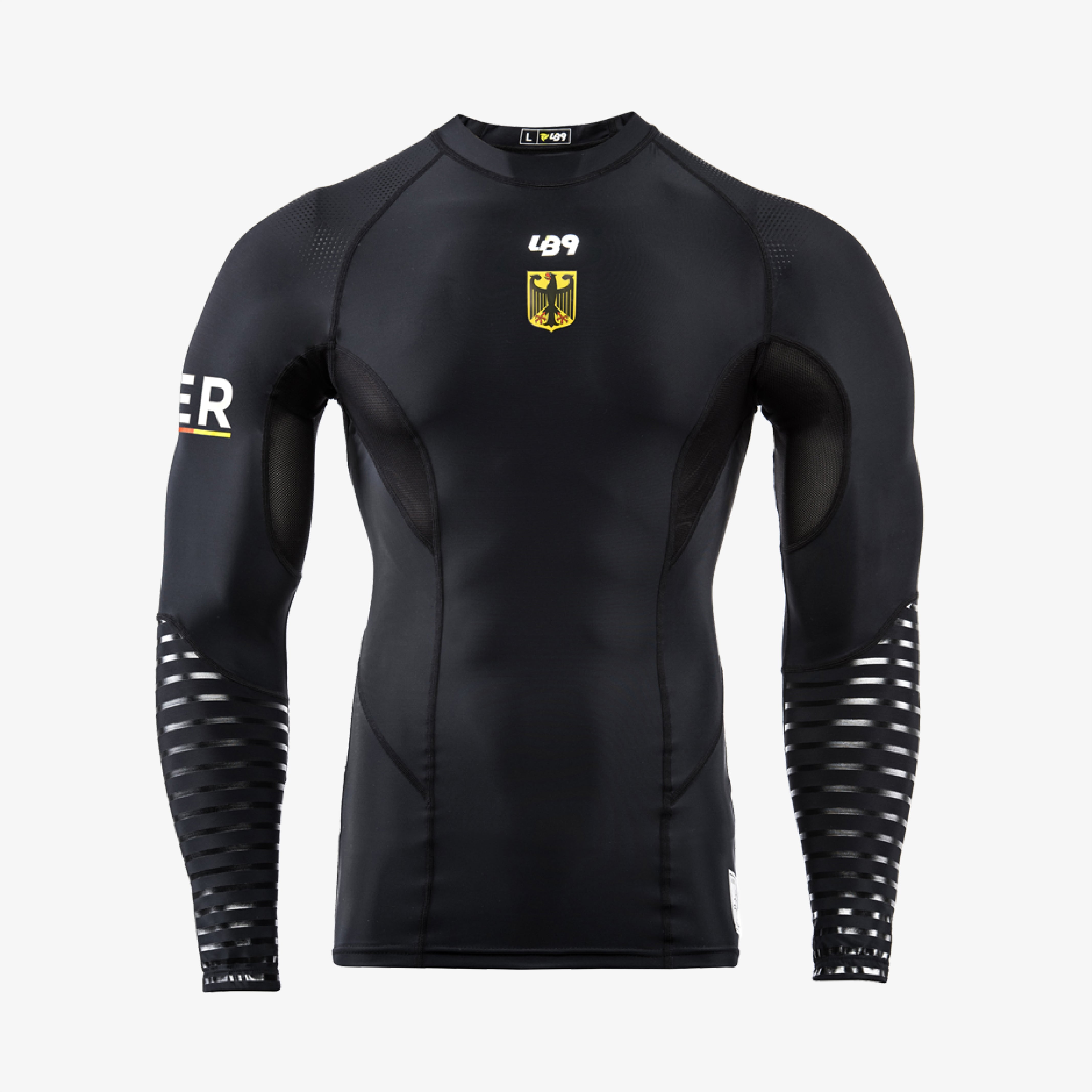 lb9-rashguard-manche-longue-compression-bleu-italie image 4