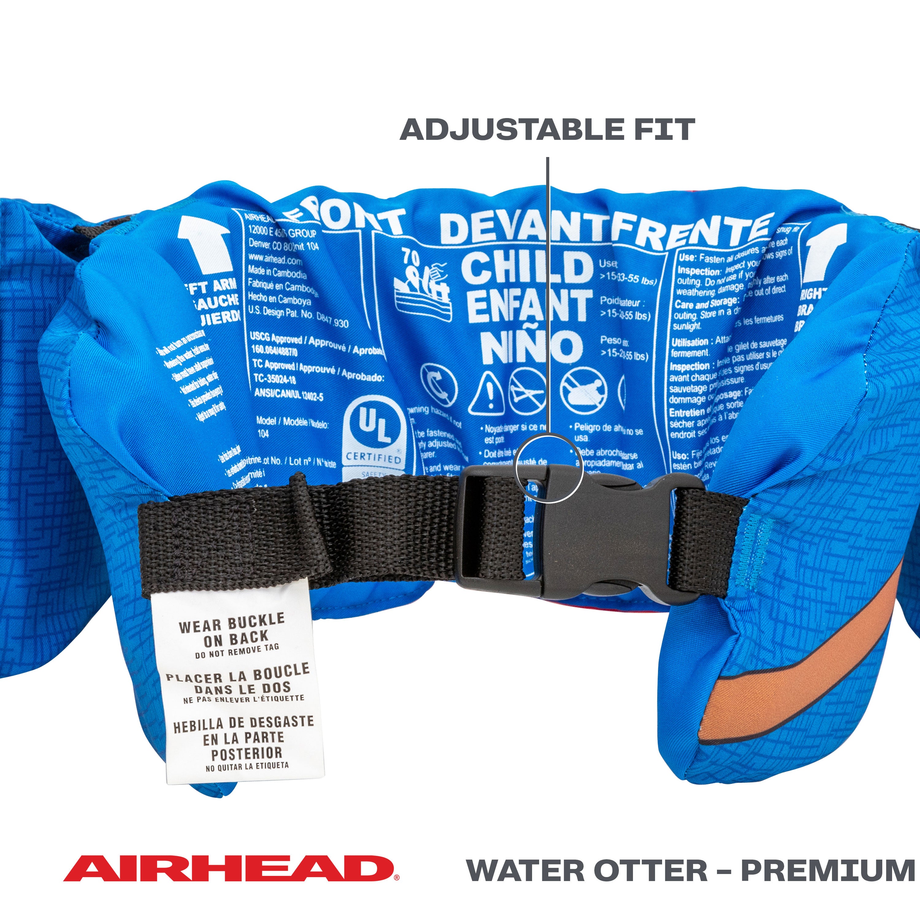airhead-water-otter-premium-gilet-de-sauvetage-enfant-shark image 3