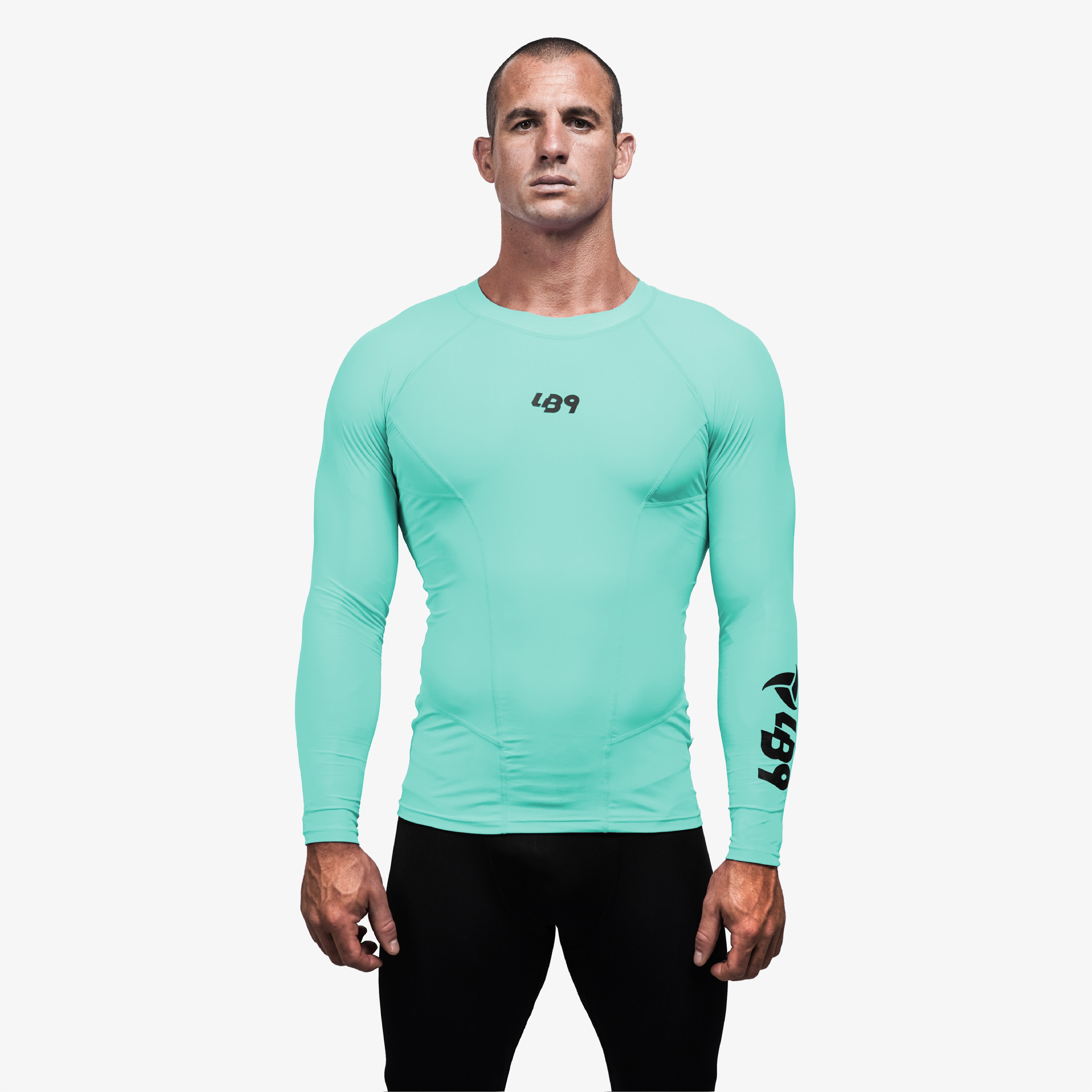 lb9-rashguards-core-rashguard-manches-longues-lycra-anti-uv-teal image 7