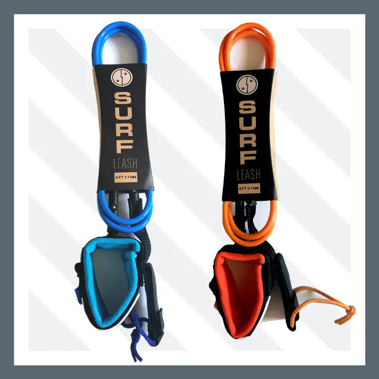 fool-moon-leash-surf-6-ft-7-mm-orange image 1