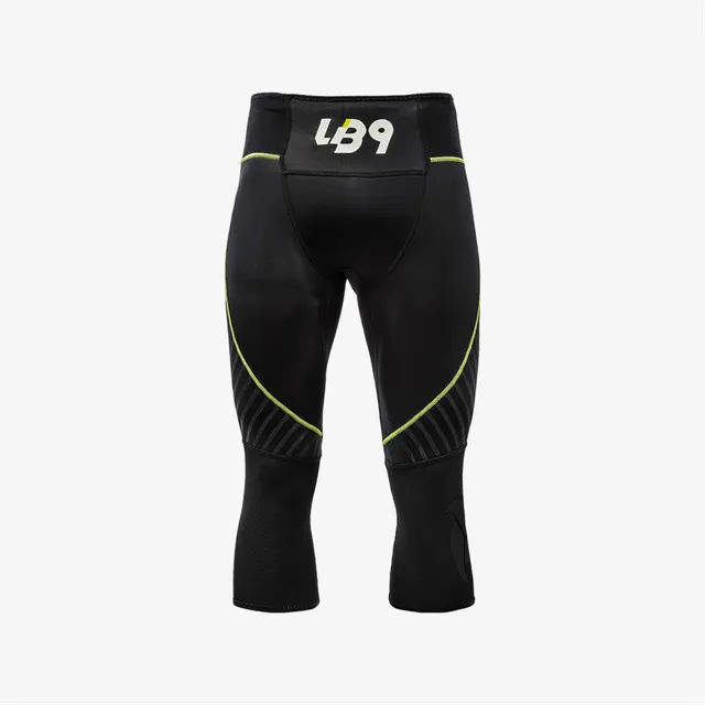 lb9-neoprene-2mm-3-4-pant-corsaire-n-opr-ne-noir-renfort-genoux image 1