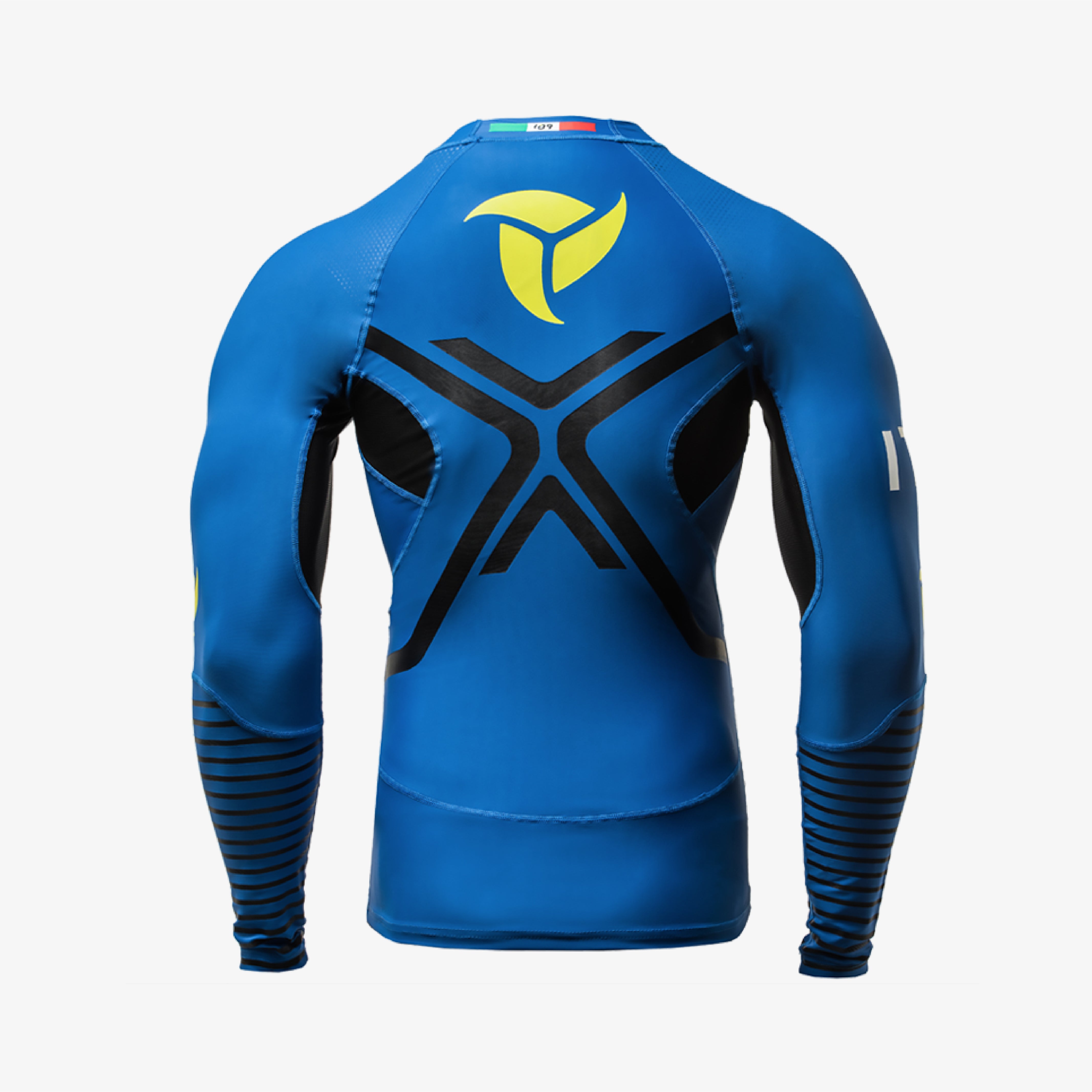 lb9-rashguard-manche-longue-compression-bleu-italie image 2