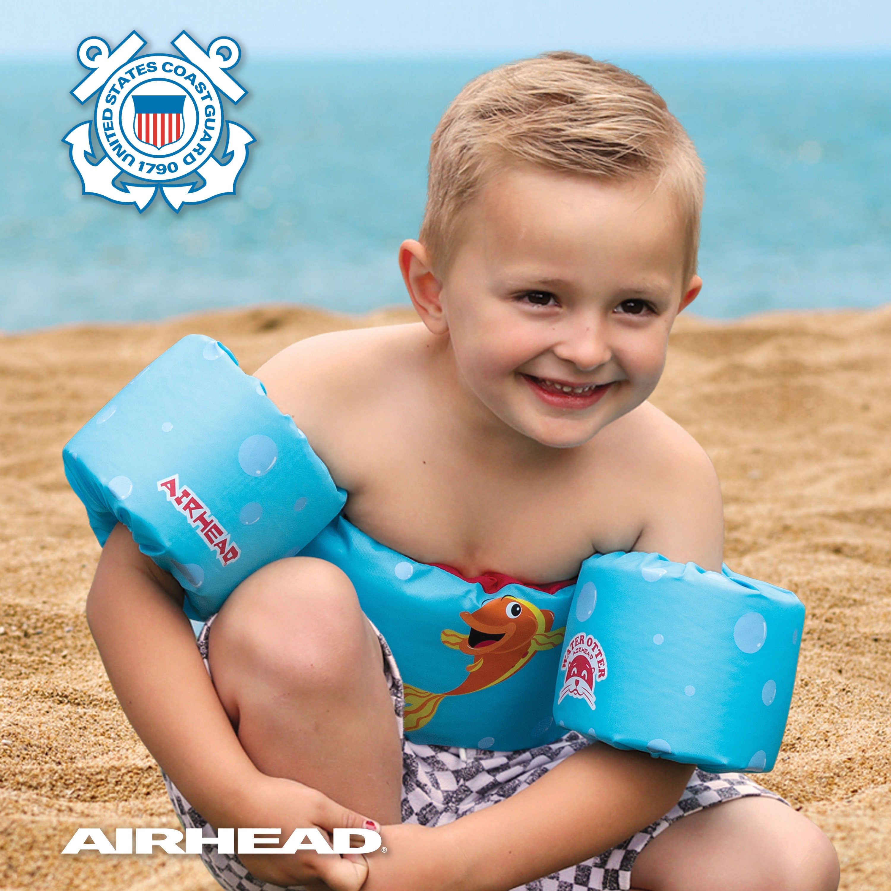 airhead-water-otter-classic-gilet-de-sauvetage-enfant-fish-friends image 2