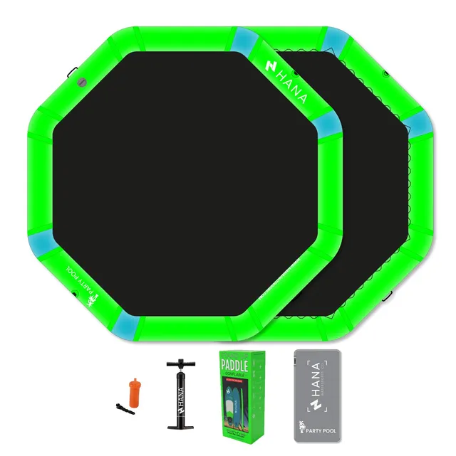 hana-party-pool-hamac-gonflable-6-personnes-vert-bleu image 1