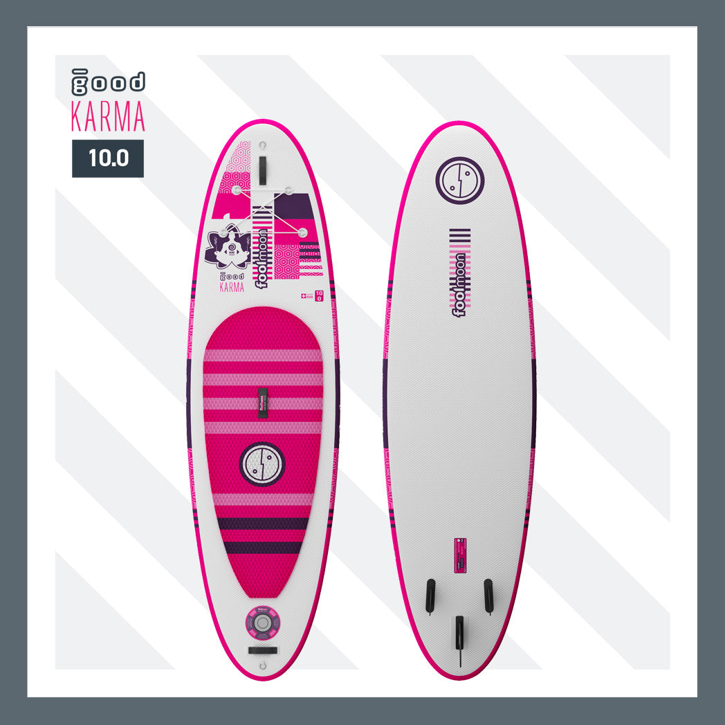 fool-moon-good-karma-pink-10-0-paddle-gonflable-rose-kit image 1