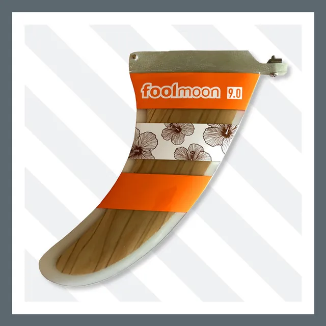 fool-moon-malibu-aileron-sup-9-orange-fibre-bois image 1