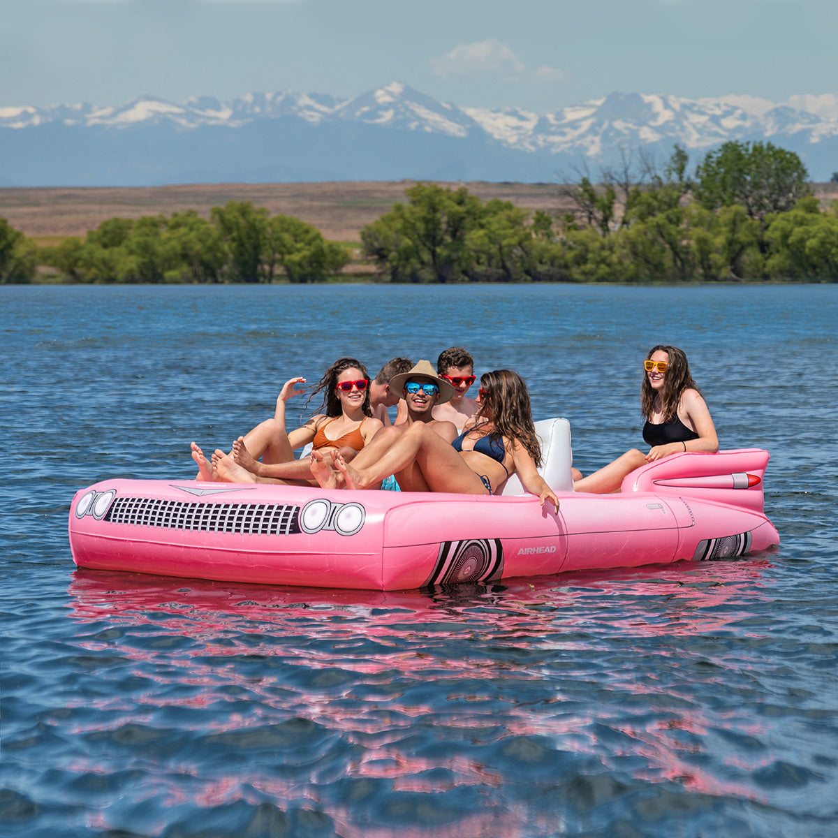 airhead-classic-cruiser-flotteur-lac-8-places-rose image 2