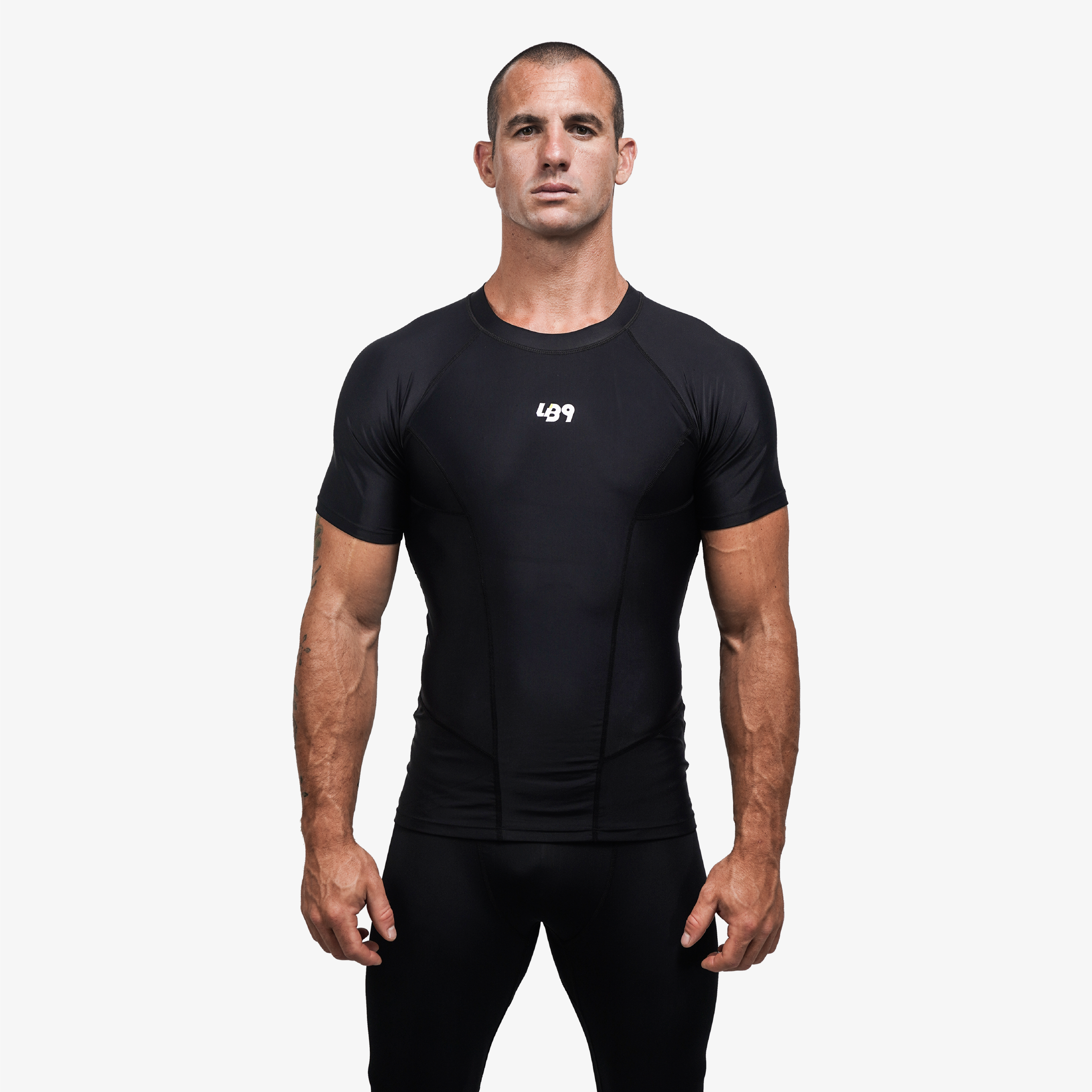 lb9-core-rashguard-manche-courte-anti-uv-noir image 2