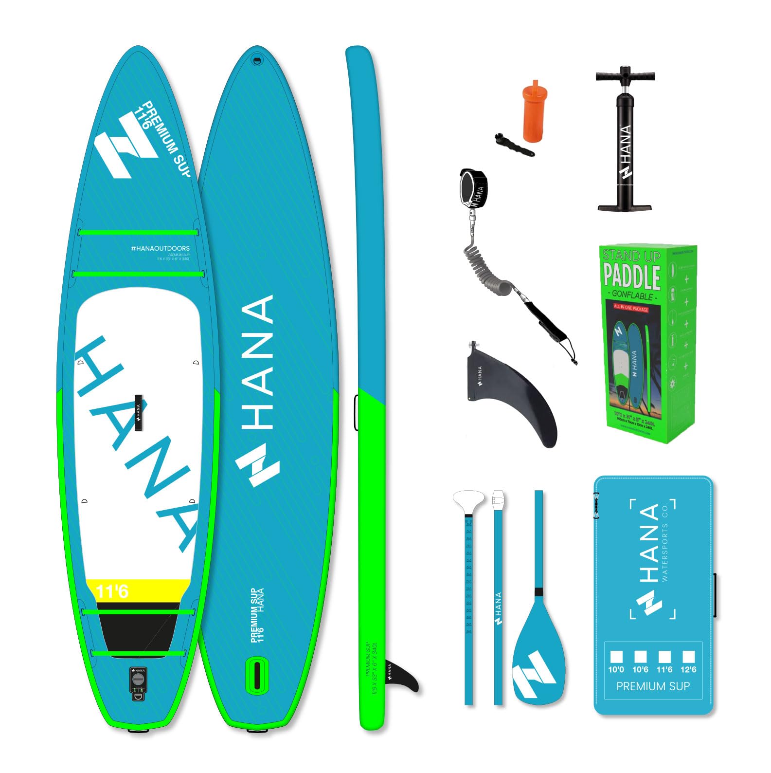 hana-premium-11-6-paddle-gonflable-350-cm-duo-stable image 1