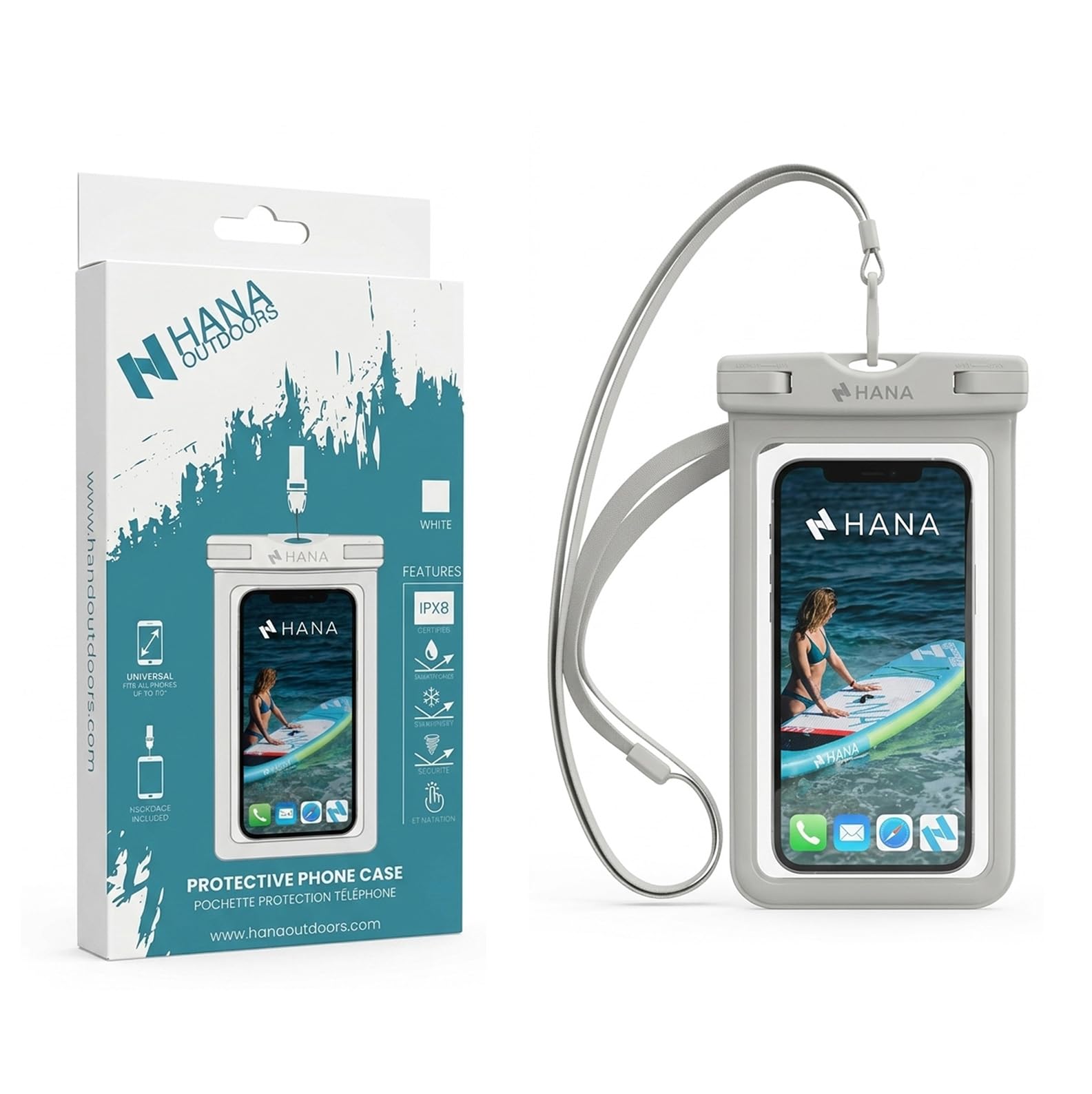 hana-pochette-tanche-smartphone-ipx8-blanc-7-pouces image 2