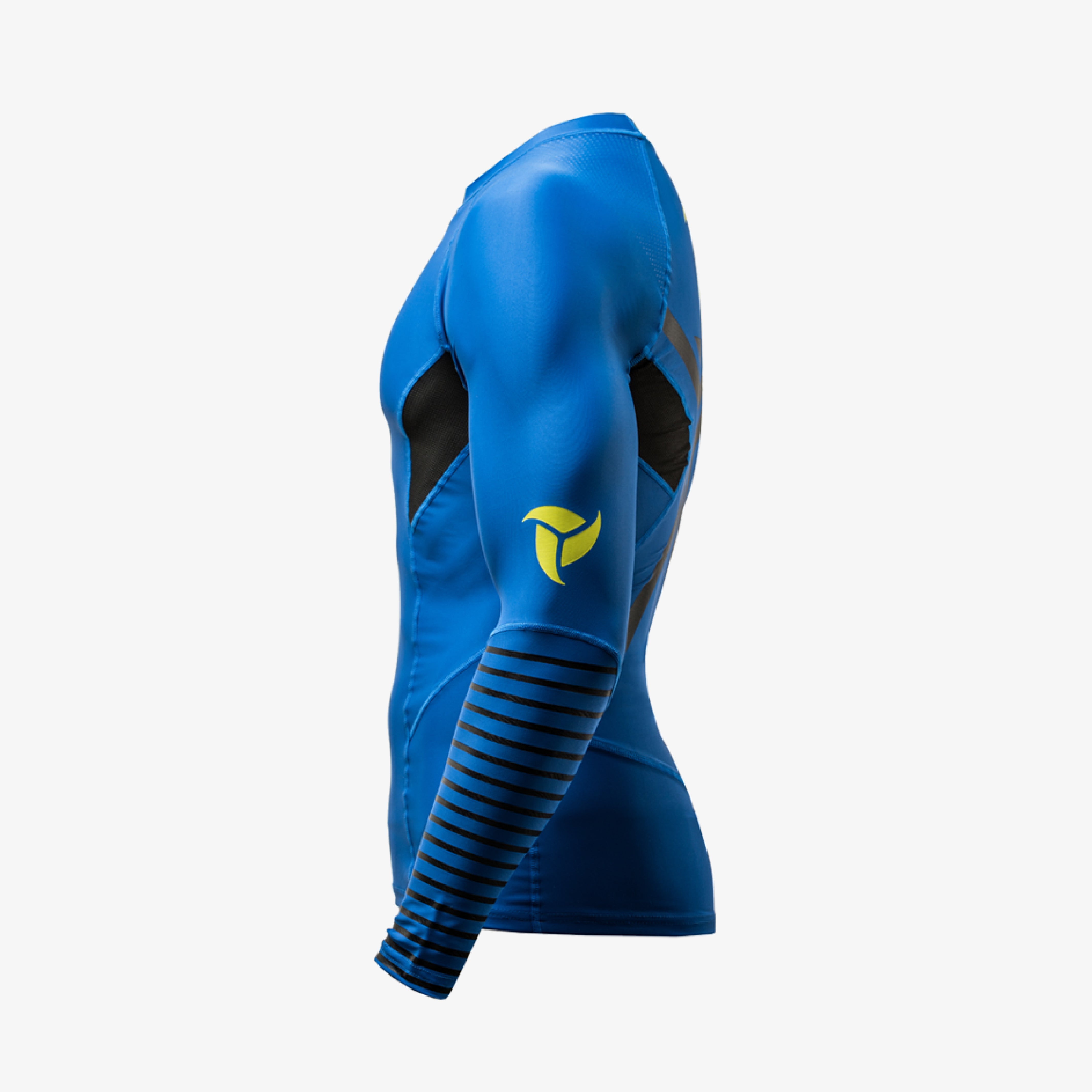 lb9-rashguard-manche-longue-compression-bleu-italie image 3