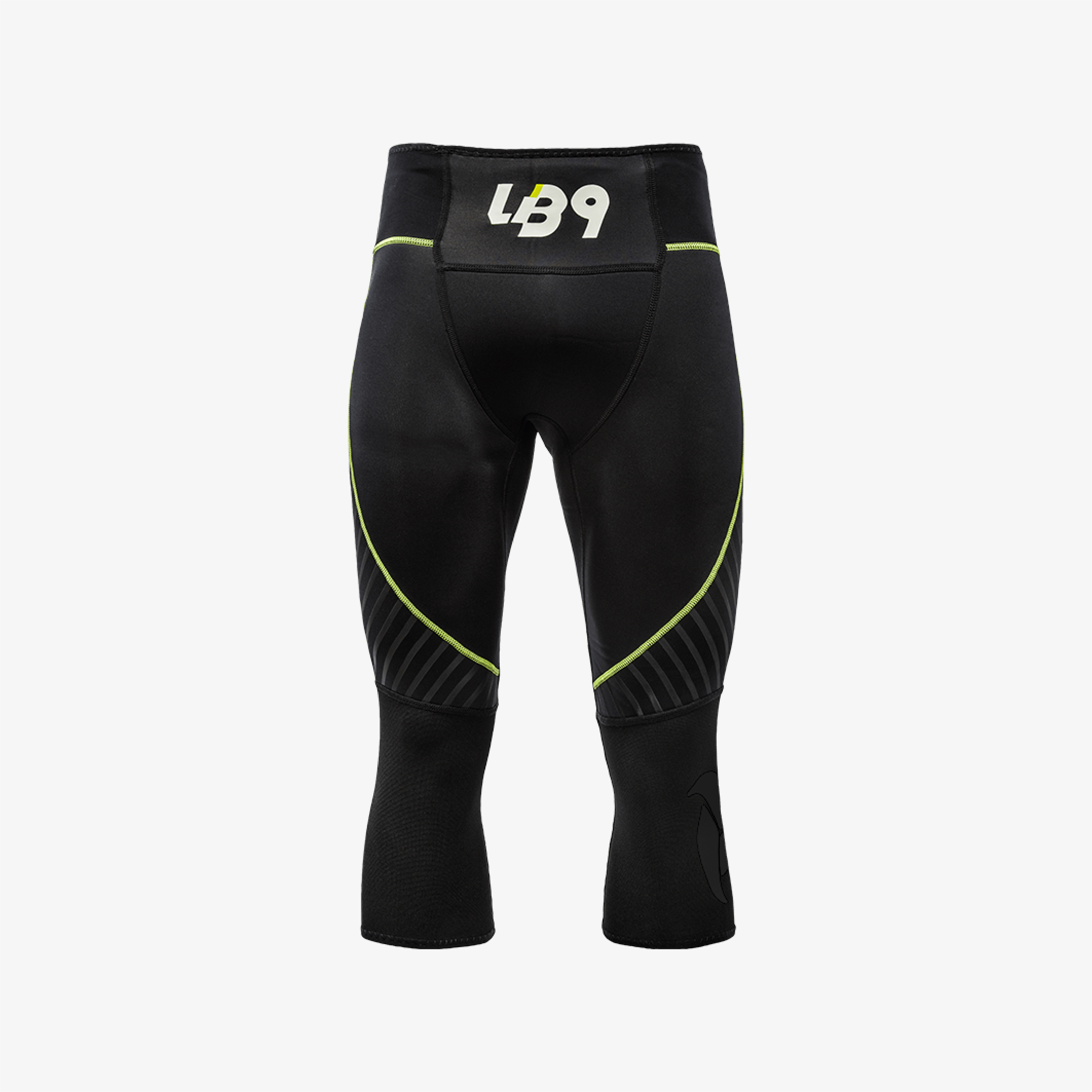 lb9-neoprene-2mm-3-4-pant-corsaire-n-opr-ne-noir-renfort-genoux image 1