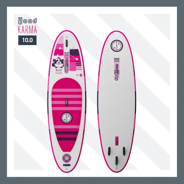 fool-moon-good-karma-pink-10-0-paddle-gonflable-rose-kit image 1