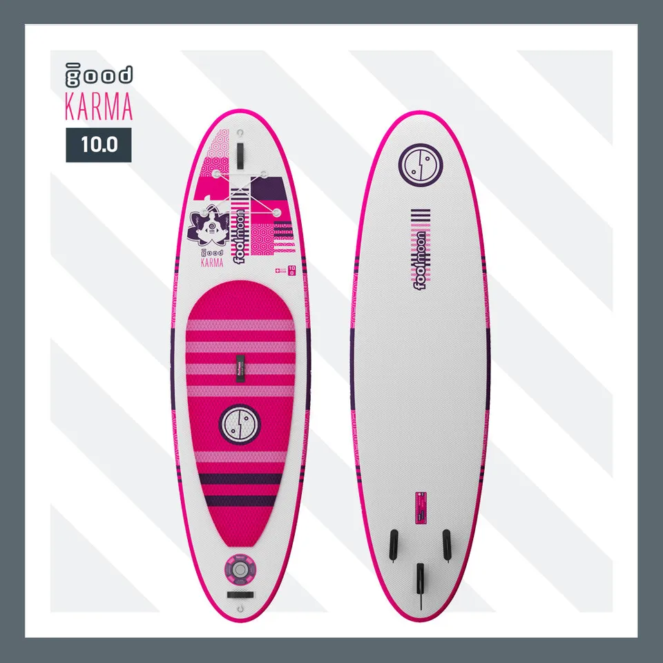 fool-moon-good-karma-pink-10-0-paddle-gonflable-rose-kit image 1