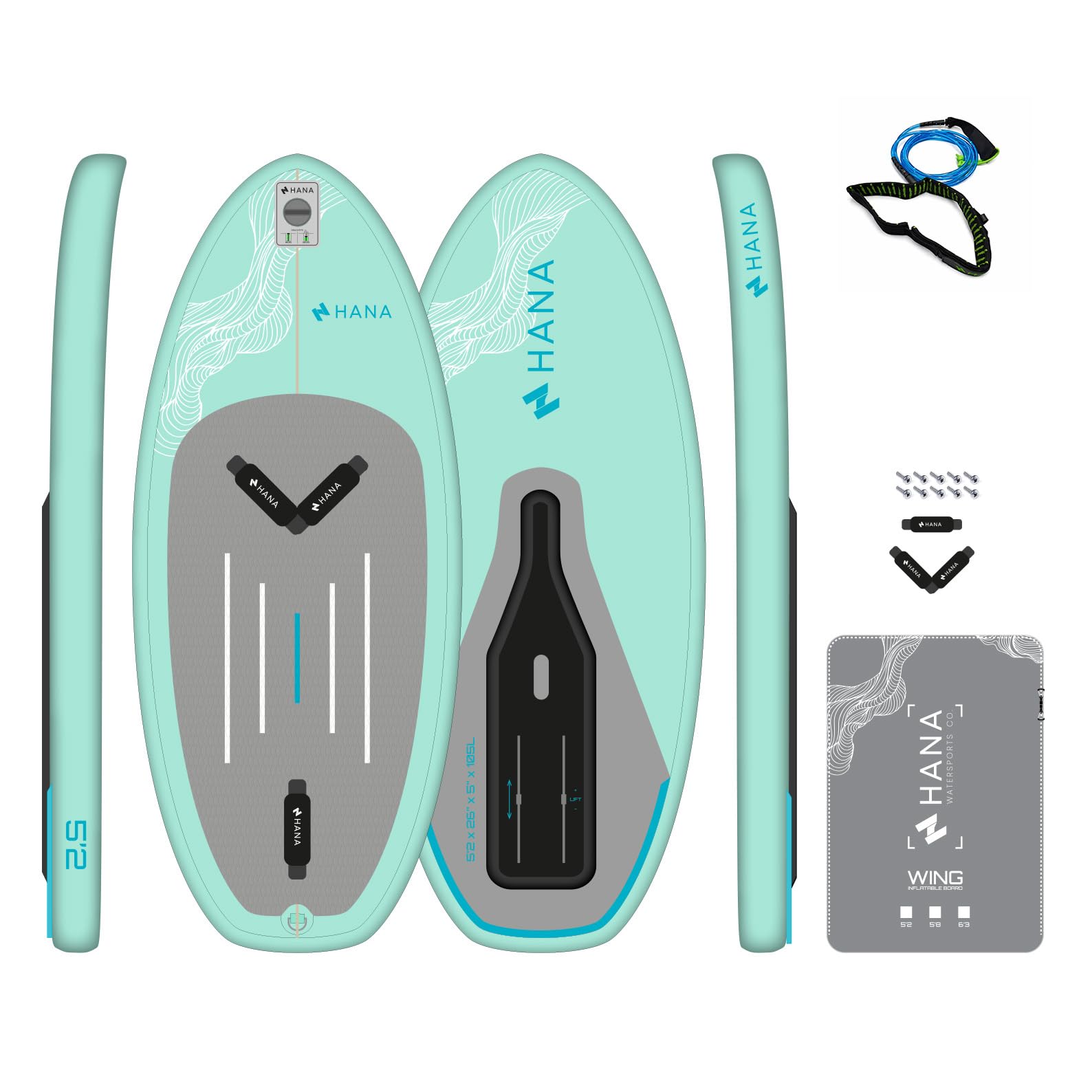 hana-wing-5-8-planche-wingfoil-gonflable-full-carbone image 2